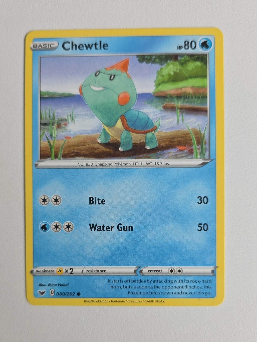 Pokemon Chewtle Trading Card - Picture 2 of 4